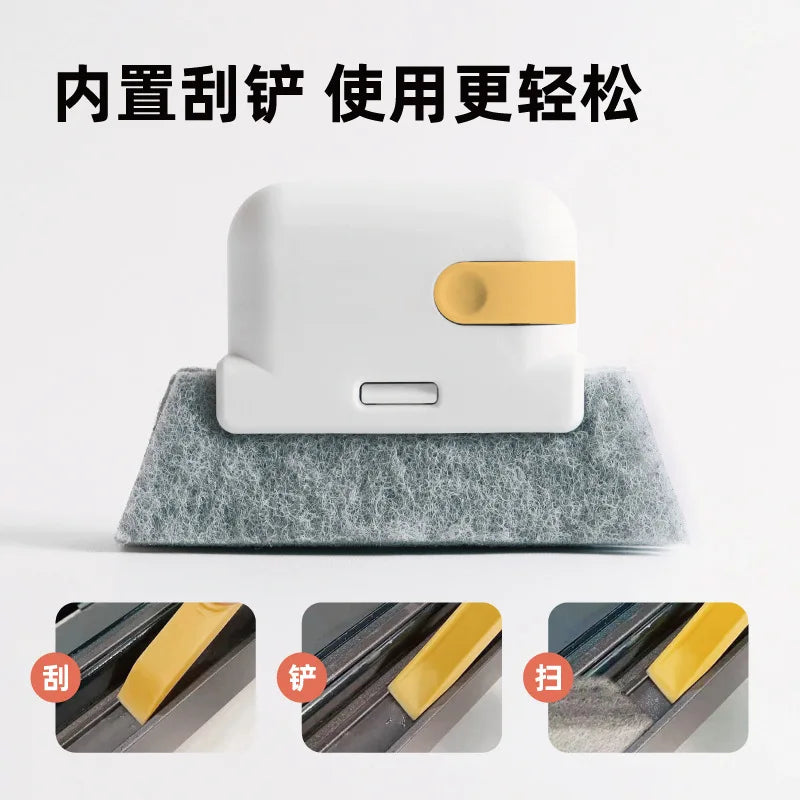 Multi-Purpose Window Groove Cleaning Brush – Door Gap, Keyboard & Kitchen Slot Cleaner Tool